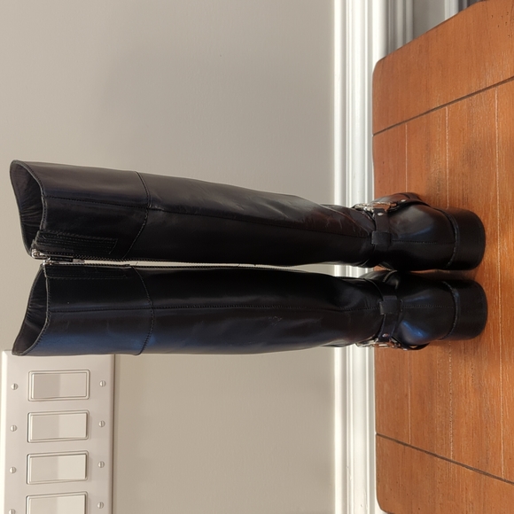 Michael Kors knee high leather boots Size 6M - Picture 4 of 13